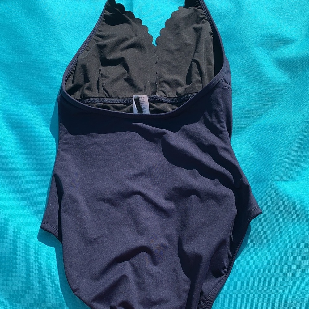 J Crew 🆕 size 2 4 6 one piece navy swimsuit f0762 - Picture 4 of 6